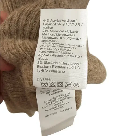 J. Crew Beige Alpaca Wool Cardigan Women’s size small - Picture 3 of 4